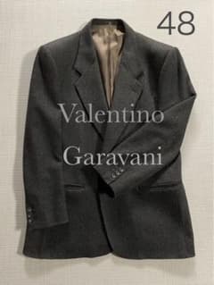 21 Valentino ヘリンボーンカシミアジャケット グレー 48 - メルカリ