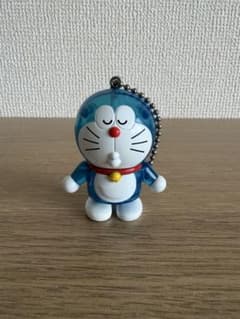 도라에몽 클리어 블루 키 체인