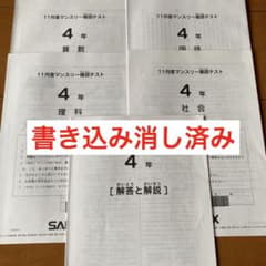 SAPIX 4年 11月度マンスリー確認テスト 原本 - メルカリ