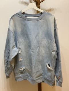 ZARA ザラ オーバーサイズデニムスウェットのサムネイル