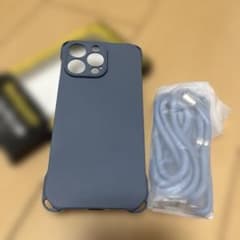 iPhone 16 Pro Max 対応 ストラップ付き ブルーのサムネイル