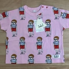 マーキーズ　総柄ワイドTシャツ　ピンクオリバー　Sのサムネイル