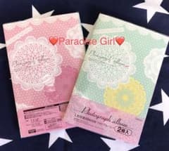 ❤️新品✨❤️かわいいフォトアルバム❤️ピンクとグリーンの2冊組み✨2セット✨❤️のサムネイル