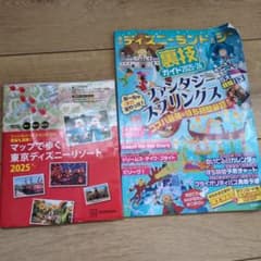 【2冊セット】ファンタジースプリングスの情報も満載! マップで歩く 東京ディズニのサムネイル