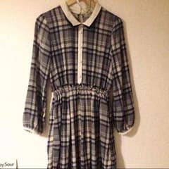 majastic 重ね襟チェックワンピースのサムネイル