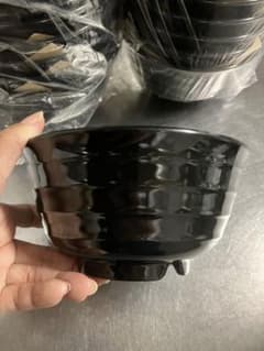 マンネン メラミン食器 小うどん鉢 25個セット 黒 773-B 未使用新品 マンネン メラミン食器 小うどん鉢 5個セット 黒 773-B 未使用新品