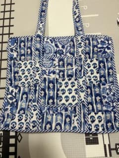 mithaas & me ブロックプリント　バッグ　マザーズバッグ mithaas & me ブロックプリント バッグ マザーズバッグ - メルカリ