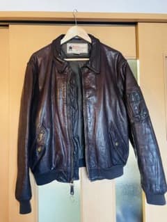 値下げ可】USA製 80's Brigade QM レザー ジャケット - メルカリ