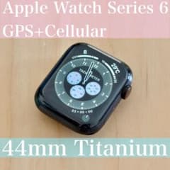外観美Apple Watch Series6 44mmチタニウムCellular - メルカリ