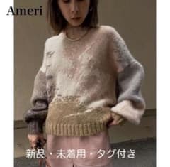 Ameri ANDREA ABSTRACT PAINT KNIT FREEサイズ - メルカリ