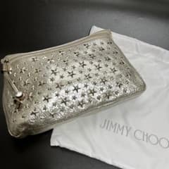 JIMMY CHOO ZENA クラッチ バッグシャンパンゴールド カード付き