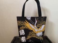 大相撲　反物　鶴竜関　ハンドメイド　ノーマルトートバッグのサムネイル