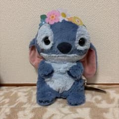 ディズニーキャラクター Aimery 花かんむり BIGぬいぐるみ スティッチ