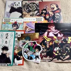 呪術廻戦 特典 まとめ売り ポストカード しおり ステッカー コースター