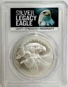 鑑定済　2021年　クック諸島　PCGS MS70 Legacy Eagle 鑑定済 2021年 クック諸島 PCGS MS70 Legacy Eagle - メルカリ