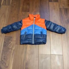 キッズ ダウンコート オレンジ・青・紺のサムネイル