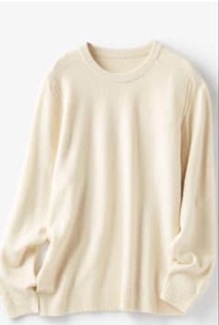 ❣️新品未使用❣️DoCLASSE クルーネックセーター メンズ　アイボリー XLのサムネイル