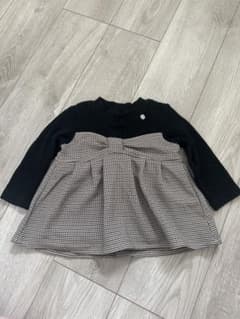 petit main 千鳥格子 ワンピース 80のサムネイル