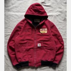 レアカラー】90s カーハート USA製 アクティブジャケット J02 RED