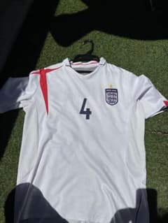 イングランド代表 GERRARD 4番 ゲームシャツ - メルカリ