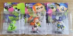 [상자 있음]amiibo 스플라툰 걸 보이 오징어 3장 세트