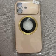 iPhone 17用 スマホケース ピンクゴールド✖️ゴールドのサムネイル
