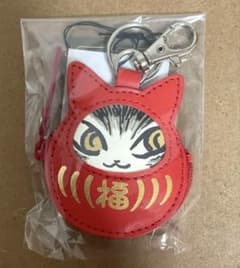 猫だるま 小銭キー コインケース 赤 わちふぃーるど ダヤン - メルカリ
