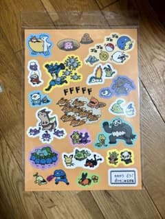 ポケモン 大判シール 逃　イーブイたちのサムネイル