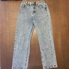 SHEIN デニム　ストレートパンツ 140のサムネイル