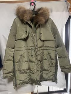新品 Aisunna オリーブグリーン ダウンジャケット - メルカリ