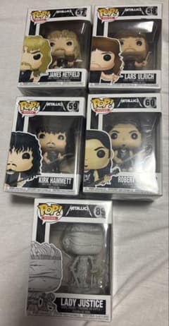 廃盤・超激レア Funko POP! Rocks メタリカ 5体フルコンプセット 