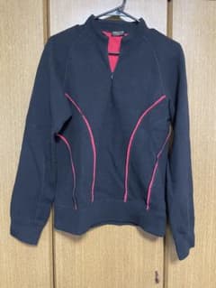 コムデギャルソン オムプリュス ハーフジップ スウェット 黒 赤 COMME