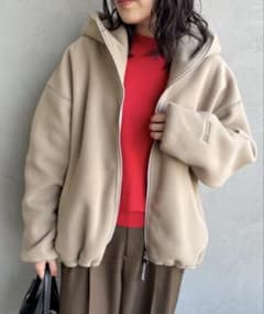 【AMERICANA(アメリカーナ)】 フリース フーディー 完売品 グレージュのサムネイル