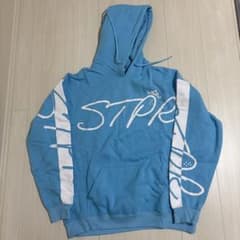 ストプリ　STPR ロゴ入り プルオーバーパーカー 水色のサムネイル