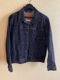 極美品】リーバイスプレミアムTYPE Iトラッカージャケット黒 S（M)1st