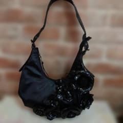 LUPUY リュピュイ パイソン型押し 立体ローズ ショルダーバッグ - メルカリ