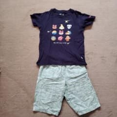 あつまれどうぶつの森　キャラクターTシャツ ネイビー 100cm~のサムネイル