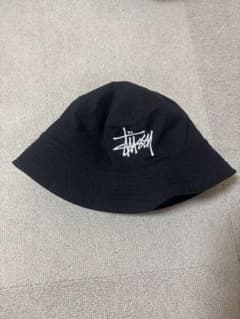 Stussy ブラック バケットハット SMのサムネイル
