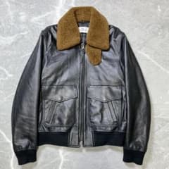 極美品】COACH G-1 フライトジャケット 襟ボア ラムレザー 短丈 S