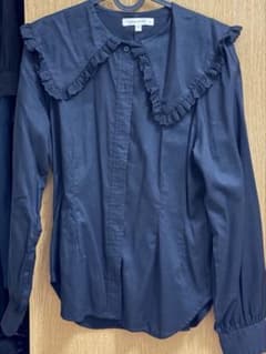 moussy 블랙 블라우스