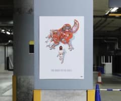 【早い者勝ち】大友克洋　攻殻機動隊　士郎政宗の世界展B2 ポスター 士郎正宗の世界展 大友克洋 攻殻機動隊 ポスター B2サイズ AKIRA