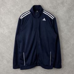 adidas トラックジャケット ジャージ ネイビー adidas トラックジャケット ジャージ 2XO XXL 紺 ネイビー - メルカリ
