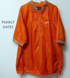 PEARLY GATES ハーフジップ ブルゾン オレンジ サイズ5 - メルカリ