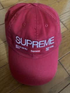 Supreme 赤色 パネルキャップ TWICE ナヨン - メルカリ