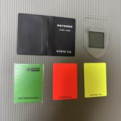 【新品】サッカー審判 レフェリーカードセット JFA カードケース付のサムネイル