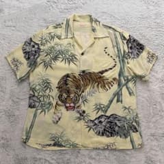 美品 Sun Surf SS32946 虎柄 竹柄 アロハシャツ S サンサーフ - メルカリ