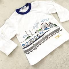 美品】familiar ファミリア 新幹線 電車 Tシャツ 90 日本製 - メルカリ