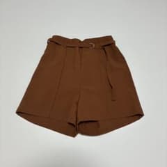 00 's vintage 여성 벨트가있는 반바지 Y2K