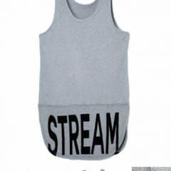 STREAM OF PRAYERS タンクトップ 灰色のサムネイル