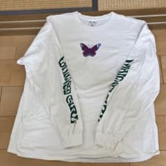 x-girl 蝶刺繍 長袖Tシャツ one size ホワイトのサムネイル